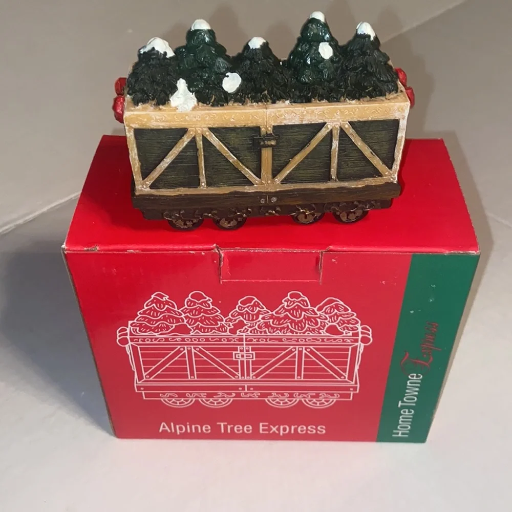 New in box vintage Home Towne Express 1998 Edition Alpine Tree Express train car